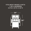 True Guard 34&rdquo; 2 Burner 600 Denier Rip Stop Grill Cover