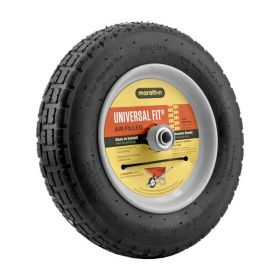 Marathon Universal Fit Air Filled Contractor Grade Replacement Wheelbarrow Wheel