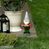Summerfield Terrace Bird Feeder Gnome Solar Garden Statue