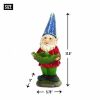 Summerfield Terrace Bird Feeder Gnome Solar Garden Statue