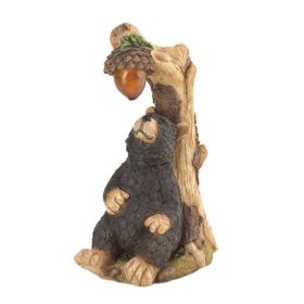 Summerfield Terrace Black Bear Solar Statue