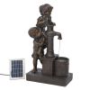 Cascading Fountains Teamwork Water Pump Solar Fountain