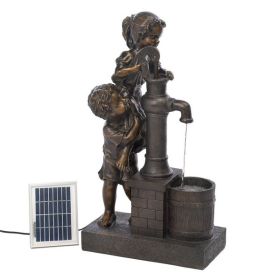 Cascading Fountains Teamwork Water Pump Solar Fountain