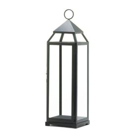 Gallery of Light Tall Black Contemporary Lantern