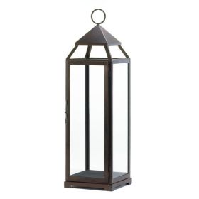 Gallery of Light Tall Bronze Contemporary Lantern