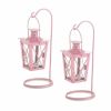 Gallery of Light Pink Railroad Hanging Lanterns