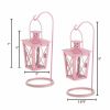 Gallery of Light Pink Railroad Hanging Lanterns