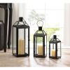 Gallery of Light Midtown Medium Black Lantern