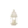 Gallery of Light Small Distressed White Lantern