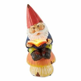 Summerfield Terrace Bookworm Gnome Solar Statue