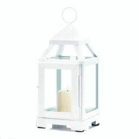 Gallery of Light White Mini Contemporary Lantern