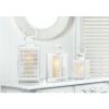 Gallery of Light Small White Horizon Lantern