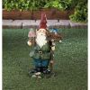 Summerfield Terrace Solar Bluebird Gnome Welcome Statue