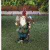 Summerfield Terrace Solar Bluebird Gnome Welcome Statue