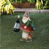Summerfield Terrace Gnome On Mushroom Solar Statue