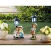Summerfield Terrace Apple Basket Solar Street Light Statue