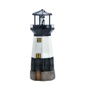 Summerfield Terrace Spinning Solar Powered Lighthouse