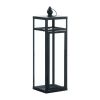 Gallery of Light Large Black Dramatic Geometry Lantern