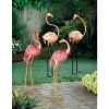 Summerfield Terrace Bright Standing Flamingo Looking Back