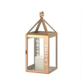 Gallery of Light Rose Metal Frame Caring Lantern