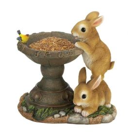 Summerfield Terrace Playful Bunnies Bird Feeder