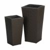 Summerfield Terrace Tuscany Wicker Tall Planters