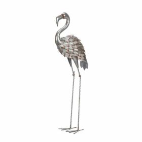 Summerfield Terrace Galvanized Flamingo Statue