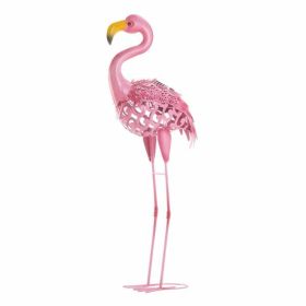Summerfield Terrace Standing Tall Solar Flamingo Statue