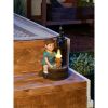 Summerfield Terrace Boy & Dog Solar Garden Statue