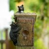 Songbird Valley Black Bear Outhouse Birdhouse