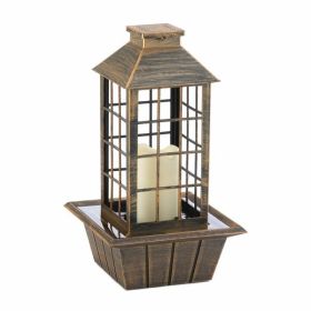 Gallery of Light Bronzed Lantern Tabletop Fountain