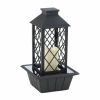 Gallery of Light Black Lantern Tabletop Fountain