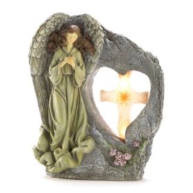 Wings of Devotion Divine Sentinel Solar Light