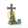 Wings of Devotion Blessed Cross Solar Light