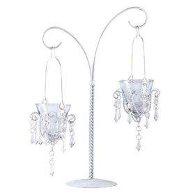 Gallery of Light Mini-Chandelier Votive Stand
