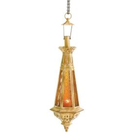 Gallery of Light Amber Teardrop Lantern