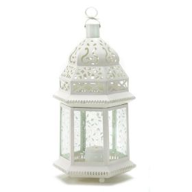 Gallery of Light Large White Moroccan Lantern