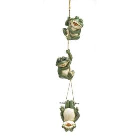 Summerfield Terrace Frolicking Frogs Hanging Decor