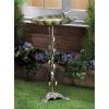 Songbird Valley Verdigris Leaf Birdbath