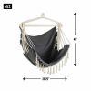 Accent Plus Fringed Gray Hammock Chair