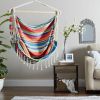 Accent Plus Fringed Summer Stripe Hammock Chair
