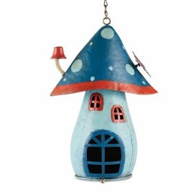 Accent Plus Blue Mushroom Birdhouse