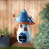 Accent Plus Blue Mushroom Birdhouse