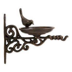 Accent Plus Wall Mounted Ornate Cast Iron Bird Feeder
