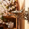 Accent Plus Wall Mounted Ornate Cast Iron Bird Feeder