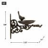 Accent Plus Wall Mounted Ornate Cast Iron Bird Feeder