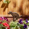 Accent Plus No! Pooping Cast Iron Garden Stake