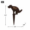 Accent Plus No! Pooping Cast Iron Garden Stake