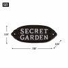 Accent Plus Secret Garden Cast Iron Sign