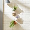 Accent Plus Neutral Garden Dangling Mini Pots